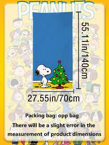 Khăn tắm biển Snoopy bán chạy nhất, chất liệu sợi siêu mịn, khăn tắm biển hoạt hình cho trẻ em, khăn thấm hút tốt cho mùa hè bên bờ biển. - hình chữ nhật - Xem 7