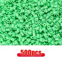500 hạt nhựa nhỏ 2.6mm, hạt ghép hình pixel, hạt sắt nung chảy, hạt trang trí DIY chất lượng cao, quà tặng thủ công. - Đậu - Xem 24