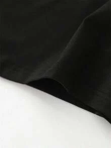 Playeras casuales de mujer con estampado floral inglés, camiseta deportiva de manga corta con cuello redondo, cómoda para vacaciones, top de verano, ropa de mujer, camisetas gráficas, ropa occidental para hombre, camisas para hombre, camisetas gráficas, ropa de mujer, tops de verano, ropa de verano, camisetas gráficas, ropa >ropa. - Negro - Ver 5