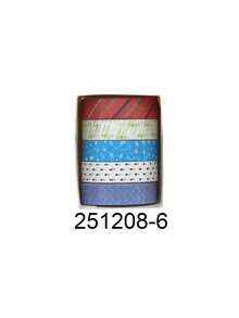 5 Rolls Washi Tape Set, Geometric Striped Grid Pattern Decorative Masking Tape For Scrapbooking Journaling, Bullet Journal Planner Decoration, DIY Craft Stationery Supplies, Decorative Adhesive Art Tape - Sets - View 17