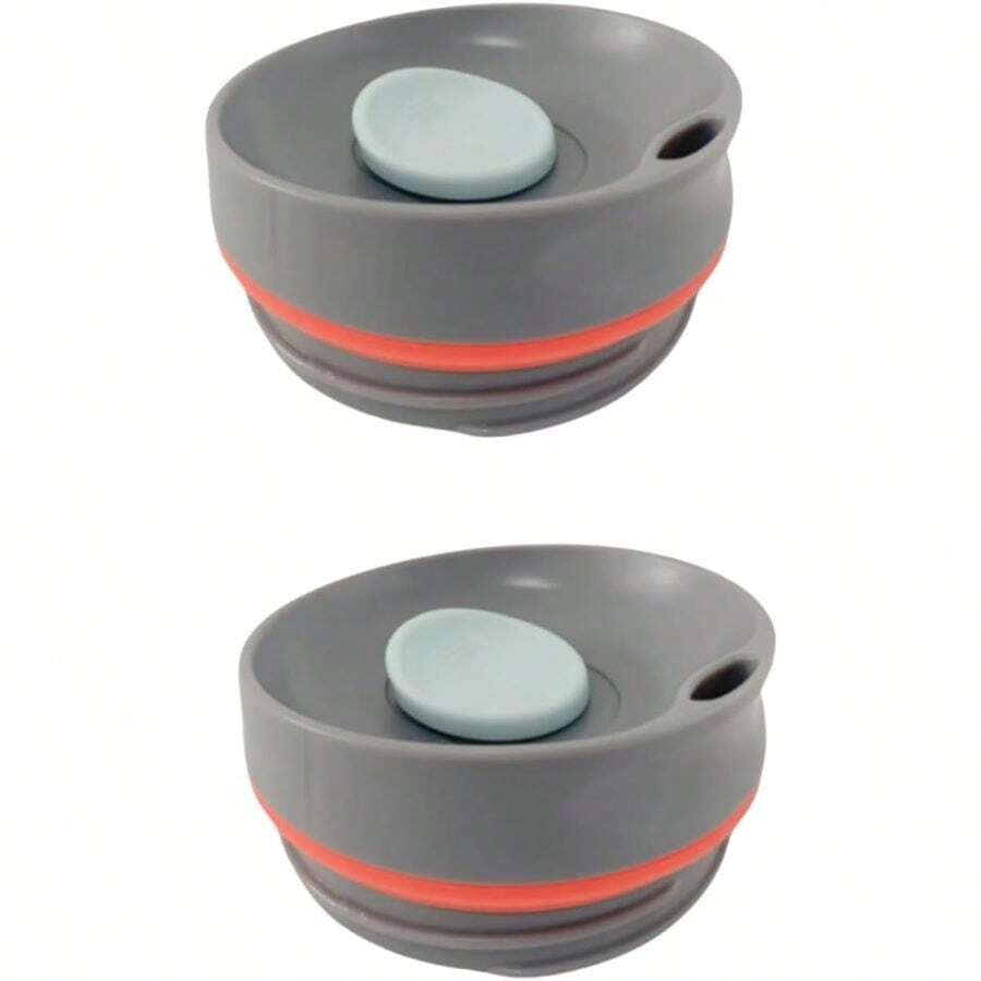 2Pack Tumbler Slider Lid Compatible SmoothSip 20oz 12oz, Leakproof Accessories Top Cover Compatible With SmoothSip Slider 12oz 20oz Coffee Tumbler ( - Grey - 查看 1