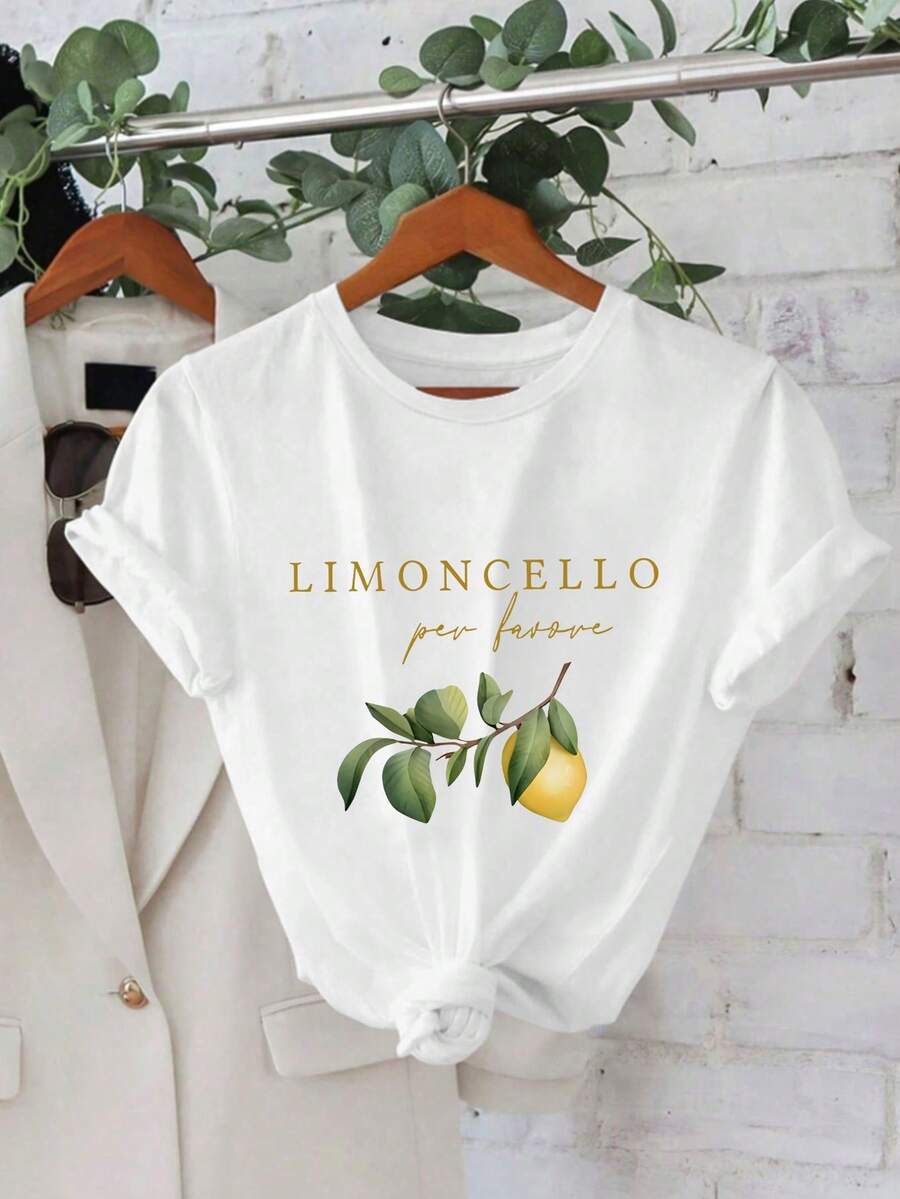 Women's Short Sleeve Sports T-Shirt With Ribbed Collar And Drawstring Shoulder, Casual And Comfortable Style - 白色 - 查看 1