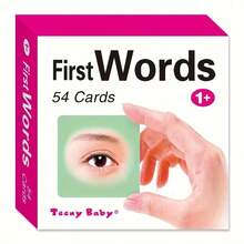 54pcs/Box English Vocabulary Flash Cards, 54 Different Diverse Item Images & Corresponding Word Learning, Rounded Corners Design For Hands, Excellent Choice For Parent-Child Interaction, Popular Learning Cards For Back To School Season - Rose Red - View 3