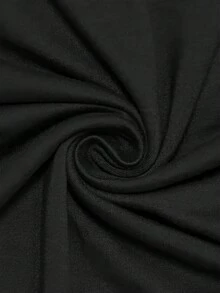 1 pieza de camiseta de verano con estampado de corazones, top deportivo casual de manga corta para primavera/verano, ropa de mujer, 180g, 100% algodón. - Negro - Ver 4