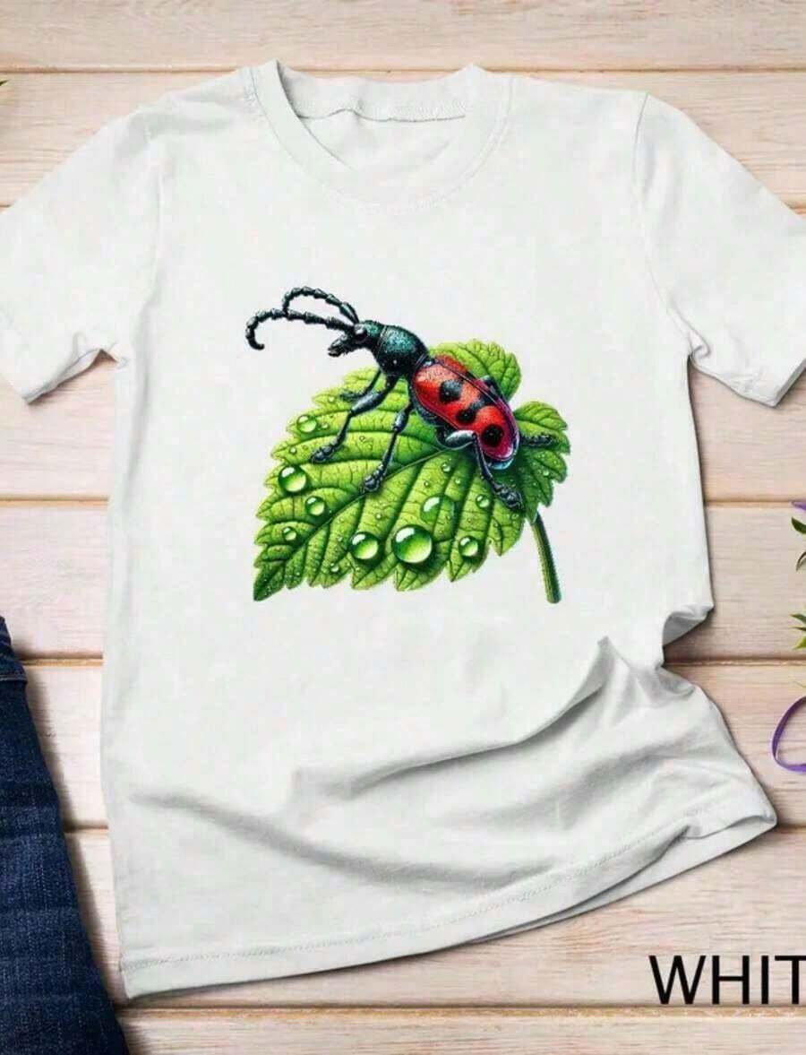 'Summer Vibes' Print T-Shirt, Size S, Cute T-Shirt, Party T-Shirt, Beach T-Shirt, Summer T-Shirt - 紅紫色 - 查看 1