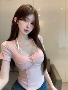 Women Tops - Yellow - View 10