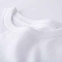 Camiseta informal de mujer con estampado gráfico de cristales y luna, cuello redondo, manga corta, poliéster, corte regular. - Gris Oscuro - Ver 3