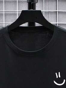 Manfinity Homme Men's Plus Size Cartoon Print T-Shirt - 黑色 - 查看 4