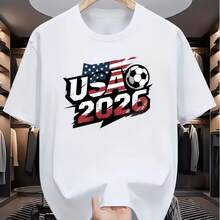 Printed T-Shirt For Men And Women - White - View 1