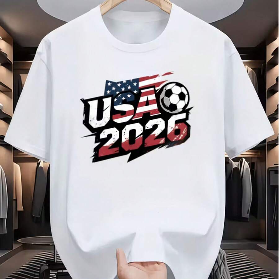 Printed T-Shirt For Men And Women - White - View 1