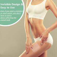 30Pcs Thigh Lift Tape Cellulite Adhesive Waterproof Body Lifting Tape For Saggy Skin Tummy Arms Inner Leg For Beauty Women( 3.15x 3.94 Inch). - Clear - View 8
