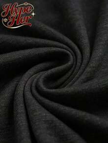1 pieza HypeHer Nueva Colección Verano 2026, Linda Camiseta de Manga Corta con Cuello Redondo Regular para Mujer, Estampado Casual de Temática Monorail en Mezcla de Algodón, Regalos Ideales para Niñas o Mamás, Ropa de Verano para Mujer. 180g 100% Algodón, Todos los diseños están estampados. Unisexo. - Negro 5 - Ver 5