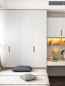 1 Roll Vinyl Self-Adhesive Black White Wood Grain Wallpaper Waterproof Oil Proof Removable Furniture Adhesive Paper Peel And Stick Wall Stickers For Kitchen Cabinet Bedroom Home Decor DIY - Halloween Decor Christmas Decor - A - View 4