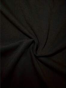 Camiseta de hombre con estampado de ajedrez, cuello redondo, informal, a la moda, 180G - Negro - Ver 3