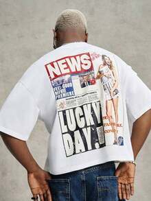 Y2K Style, Fashionable Style, 2026 Newest, Cute Style, Casual Style. Casual And Versatile Short-Sleeved T-Shirt With Print, Suitable For Valentine's Day, Spring/Summer 180g (S-XXXL) - 白色 2 - 查看 5