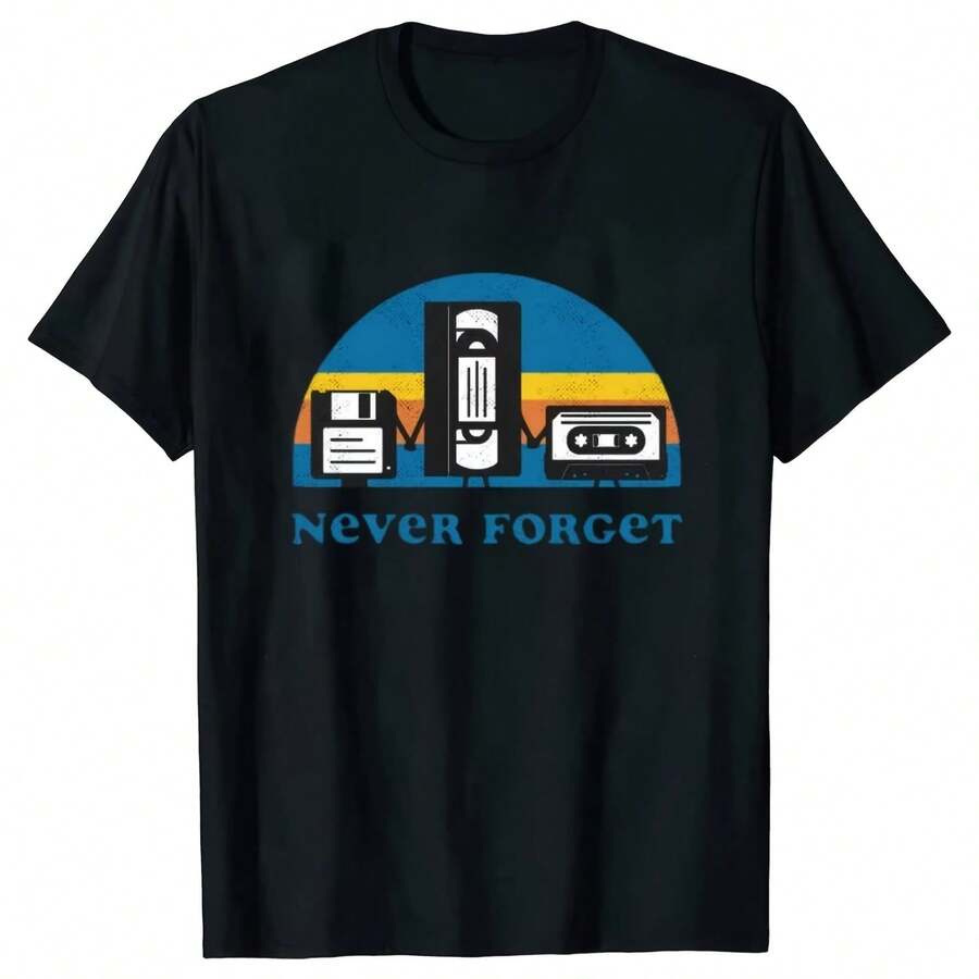 Camiseta con estampado sarcástico de música y texto divertido, talla asiática S-5XL, unisex, holgada, de gran tamaño, manga corta - forma - Ver 1