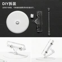 AMBITFUL Mini Portable Clip Stand Photography Props, Suitable For Black/White/Gold/Silver Paper Cards And Backdrops - View 5