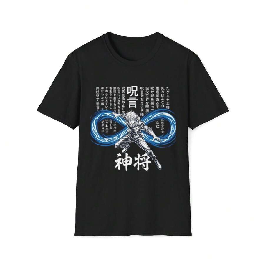 Camisetas de anime G1ojo Satoru T1EE, camisetas vintage de anime, camisetas gráficas de anime T1EE, camisetas estéticas de anime, ropa de anime japonesa220g Cla-ssic Cotton T-Shirt - UniS-ex - The Shirt You A-lways NeededSuitable for all people, whether woM-en or M-enhigh-quality durable fabric suitable for all seans,ft to the touch but built to lastBreathabletops woM.en fall outfiT.S for woM.en vaC.Ation outfiT.S woM.en Easter, St. Patrick's Day costume - Negro - Ver 1