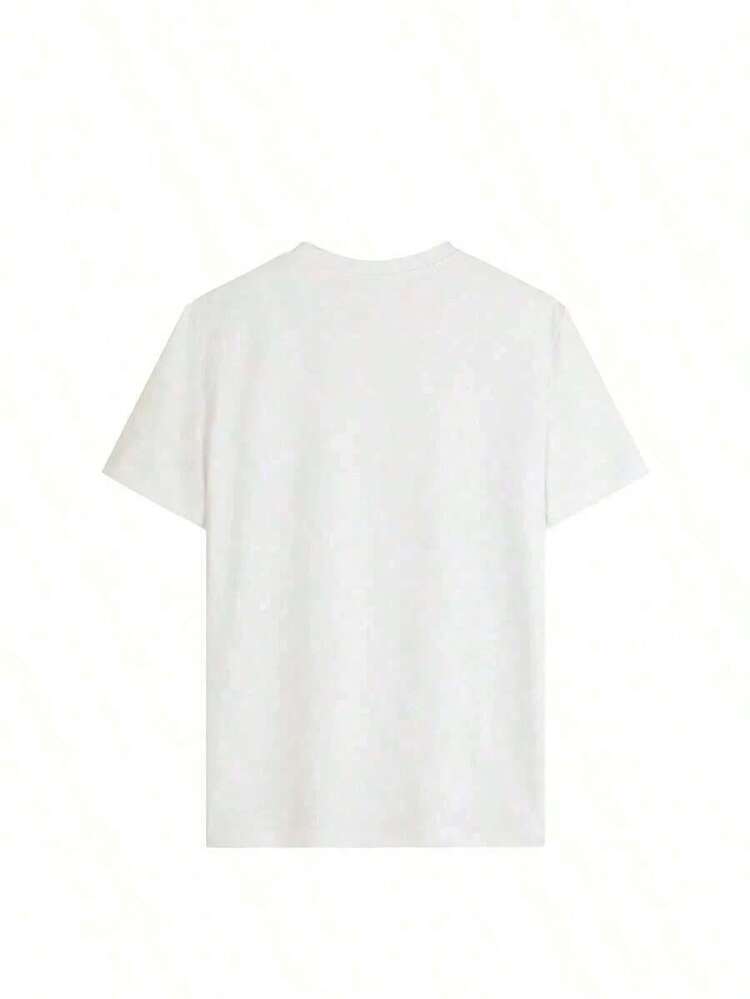 Camiseta de manga corta de gran tamaño para mujer, estilo "Verano Europeo": Estampado de limones de la isla Capri de Amalfi.Top de estilo vintage italiano para vacaciones.Ropa de Playa y Vacaciones a la Moda.Casual Blanco 100% Algodón - Blanco - Añade 3