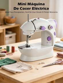 Portable Electric Sewing Machine Plus Sewing Kit And Pedal - White - View 5