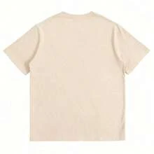 Women's Classic Summer T-Shirts - Women's Christian Faith T-Shirt - Paid It All Bold Lettering And Floral Cross Design - Short Sleeve Church Garment, Crew Neck, Soft And Breathable - White T-Shirt With Religious Graphics Suitable For Casual Outfits, Spring/Autumn Casual Wear, Machine Washable, 100% Cotton - Graphic Tees - Casual Blouses For Women - 杏色 - 查看 2