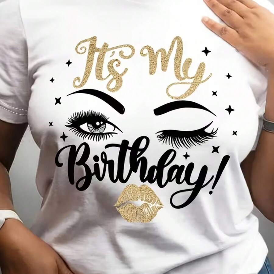 Printed T-Shirt For Men And Women - White - View 1
