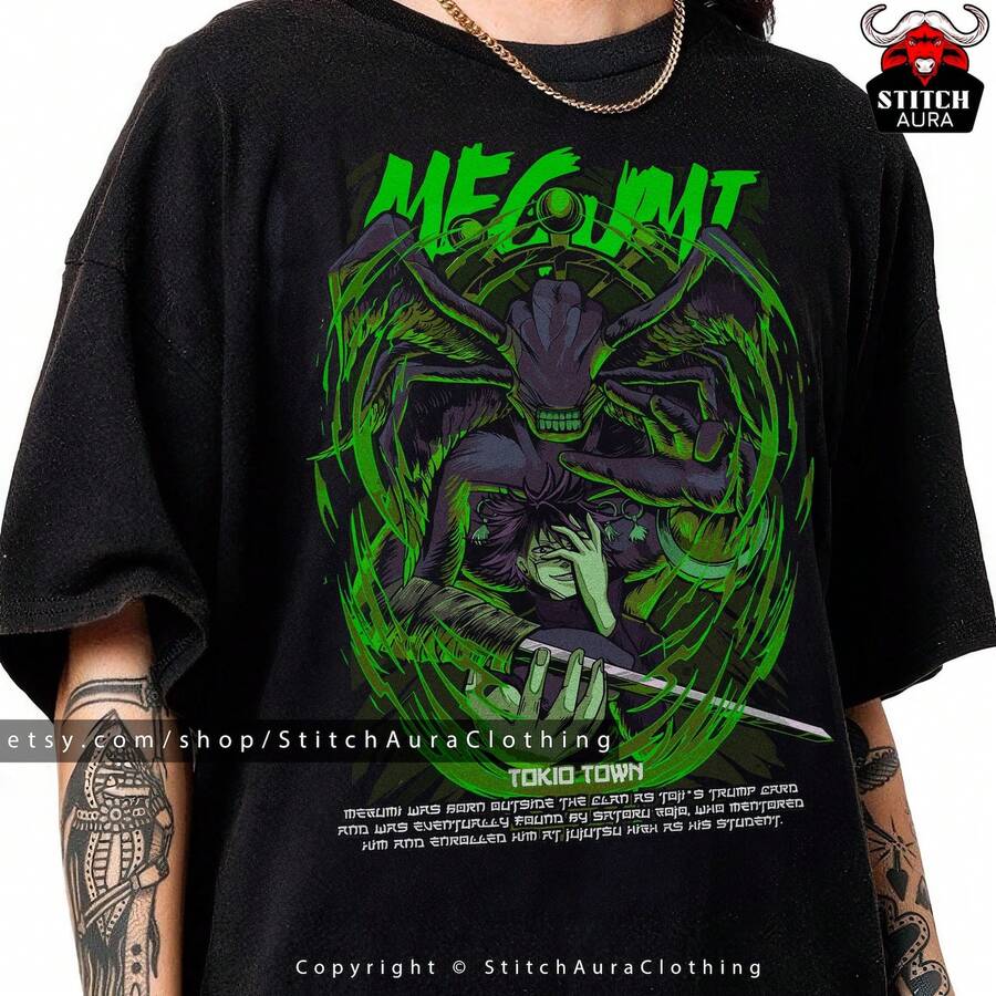 Megumi Fushiguro Cosplay Camisa Regalo para G1eto Suguru, Nobara Kugisaki para Toji, Póster Mahito JJK, Pendientes G1ojo Satoru JJK, Camiseta RyoM1en Sukuna220g Cla-ssic Cotton T-Shirt - UniS-ex - The Shirt You A-lways NeededSuitable for all people, whether woM-en or M-enhigh-quality durable fabric suitable for all seans,ft to the touch but built to lastBreathabletops woM.en fall outfiT.S for woM.en vaC.Ation outfiT.S woM.en Easter, St. Patrick's Day costume - Negro - Ver 1