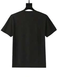 New Fashionable Women's Round Neck T-Shirt, Funny Graphic Design Of Arborist Cutting Trees, Casual Summer T-Shirt, 220g, Versatile Design Ready For Summer. - 黑色 - 查看 5