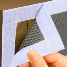 1pc Magnetic Mesh Window Screen, Self-Adhesive Invisible Fly Screen, Fits Push-Pull Windows, Comes With U-Shaped Small Window, Convenient For Opening And Closing, Available In Multiple Sizes - AAA - View 3