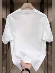 Nueva camiseta de manga corta para mujer de 180 g,% algodón - Camiseta casual versátil con estampado de verano para hombre - Camiseta con estampado de verano para parejas - Unisex - Regalo para vacaciones - Blanco - Ver 2
