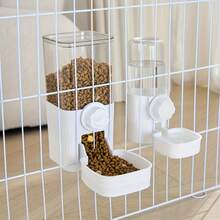 Conjunto de comedero y bebedero automático de gran capacidad para mascotas, comedero y bebedero automático por gravedad, adecuado para jaulas - para alimentar conejos, gatos, perros, cobayas - 500ml - Ver 8