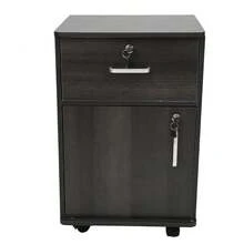 Filing Cabinet With Drawers On Wheels, Document Organizer, Modern Design For Office And Home - Black - View 1