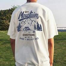 Loose Fit Short Sleeve T-Shirt: "West Coast California" Print, Stylish Design| Ideal For Summer, Beach Vacations, Or Everyday Wear, Easy To Match - 白色 2 - 查看 6