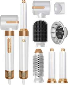 UKLISS Multifunctional Air Styling 8/7 In 1 Upgraded Hair Care Set, The King Of Cost-Effectiveness, Using 11,000 High-Speed Hair Dryer Brush (Black Technology To Prevent Frizz), Fluffy Barrel Comb, Curling Comb, Straightening Brush,Gift - US A Type Plug(110-127V) - View 3