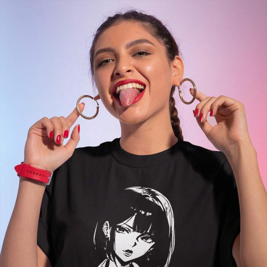 Camiseta de anime estilo Waifu Material, ilustración Kawaii de oficinista220g Cla-ssic Cotton T-Shirt - UniS-ex - The Shirt You A-lways NeededSuitable for all people, whether woM-en or M-enhigh-quality durable fabric suitable for all seans,ft to the touch but built to lastBreathabletops woM.en fall outfiT.S for woM.en vaC.Ation outfiT.S woM.en Easter, St. Patrick's Day costume - Negro - Ver 1