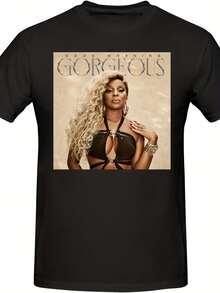 Camiseta unisex, 2026NuevoModaHombresMaríaJBligeGráficoCamiseta-ReinadeHip-HopAlmaIcónicoRetrato&CanciónLetras de cancionesImprimir,TranspirableCuello redondoCortoMangaInformalMúsicaVentiladorRopa, vestimentaMáquinaLavableR&BTeeconGeometric,,ropademujerblusasparadamacasualescamisasdemujerblusablusasparamujercamisas, GráficasimpresoAmigable con la piel, estilo de los 90Retro, Ropa Urbana, De Modacasualcamisetas - Negro - Ver 1