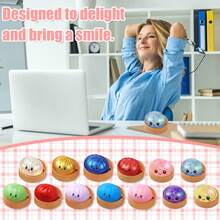 Dumpling Squishy Toy With Steamer Box, Blue Flash Glitter Slow Rising Fidget Squishies, Sensory Toys For Classroom, Stress Relief Anxiety Fidgets For Adults Kids, Kawaii Food Shaped Collectible Squishies, Party Favors, Soft Pinch Gift, Blue Flash - 藍色的光澤 - 查看 6