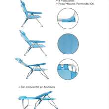 Sedie da spiaggia - Blu - Visualizzare 3