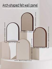 1pc Arched Felt Bulletin Board, Can Be Pinned On Wall For Notes, Office Message Board, Self-Adhesive Wall-Mounted Decorative Board, Removable Office/Classroom Bulletin Board, Reusable Creative Wall Notification And Task Board For Notes, Photo Posting, Poster Display, Desktop Organization, Holiday Decor, Wall Blemish Coverage, Schedule And Itinerary Planning, Learning Plan, Growth Record, Suitable For Bedroom/Study/Living Room/Office/Classroom/Dorm/Apartment - 1PC - View 7