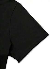 | 1 Playera para Mujer 100% Algodón Transpirable| Camiseta gráfica de sandía amarilla brillante para mujeres - Casual de manga corta y cuello redondo, lavable a máquina, perfecta para vacaciones de primavera/verano y diversión al aire libre - Ideal para el verano - Negro - Ver 2