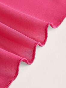 Swim Basics Cubre todo de unicolor y minimalista para mujer - Rosa Fucsia 2 - Ver 4