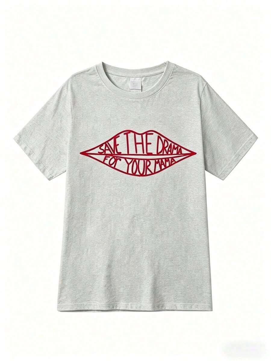 Cute Tops WomenCOOL SUMMER 2026 Friends TV Show Rachel Save Drama Kawaii Mom T-Shirt Top Plus Size Unisex Kawaii Clothes Anime StitchLoose And - 灰色 - 查看 1