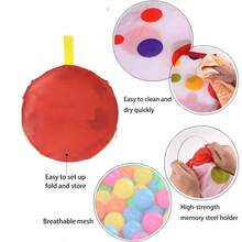 Plastic Inflatable Pool Ocean Ball Tent House Soft Polyester Indoor/Outdoor Play Structure Pet-Friendly - White - View 3