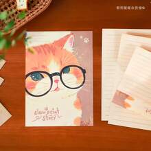 Set Kertas dan Amplop Surat Tulisan Tangan Chaoyu Cute Story, Kartu Ulang Tahun Anak dengan Nuansa Ritual, Hadiah Pertumbuhan dengan Surat Tulisan Tangan, Hadiah Kedewasaan - A - View 8