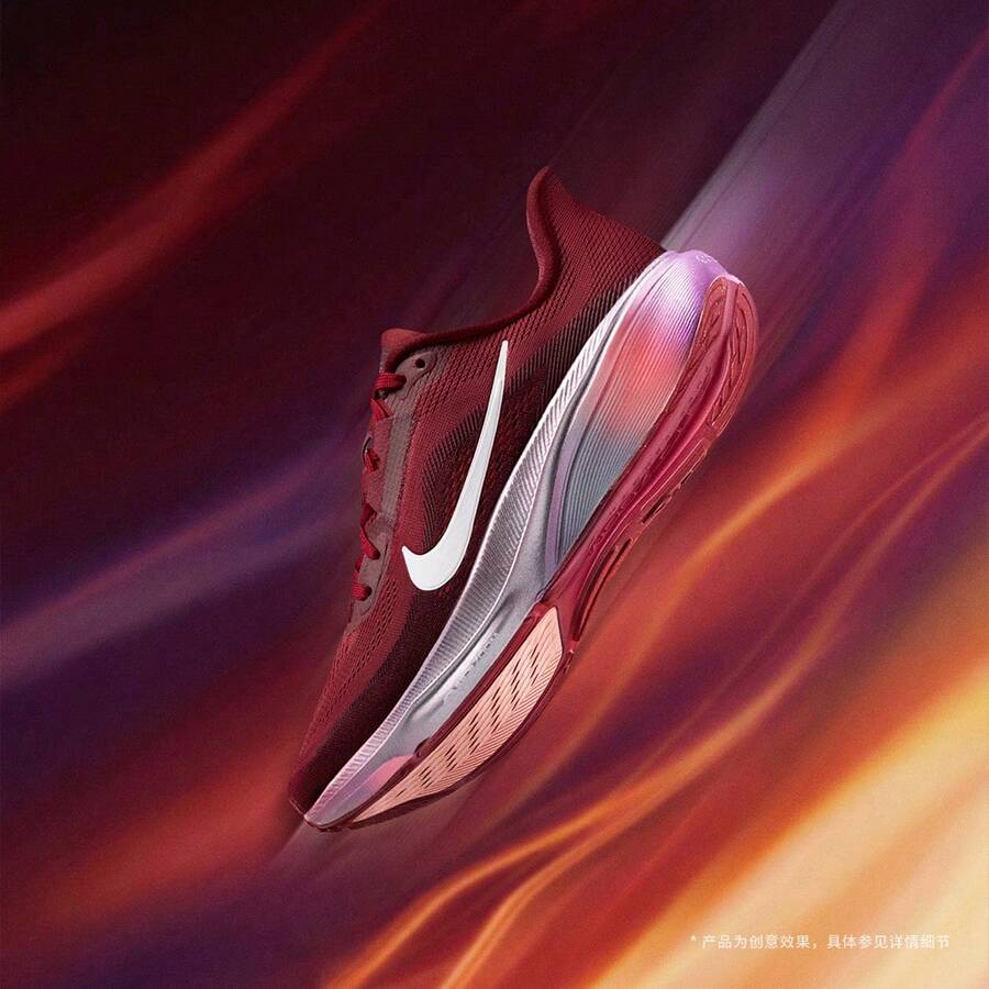 Nike 女士 W AIR ZOOM PEGASUS 42 SE 跑步鞋,IO8251-600 - 酒紅色 - 查看 1