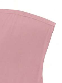 Vestido negro sin tirantes para mujer, minivestido corto - Rosa vieja - Ver 6