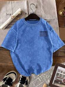 YUNCHIC - Men's Washed Short Sleeve Shirt And Casual Pants Set, Suitable For Workplace, Commuting, Daily Wear, Workout, Easy Care And Durable, Available In Multiple Sizes, Summer Must-Have - 白色 - 查看 2