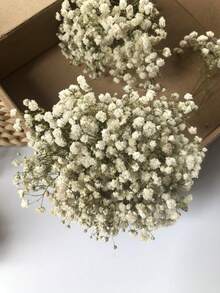 100/50pcs White Baby's Breath Artificial Flowers - Vivid Dyed Fake Flowers Suitable For Wedding Decor, Invitation Decor, DIY Crafts, Corsages, Home Decor, Desk Decor, Office Decor - Multicolor - View 5