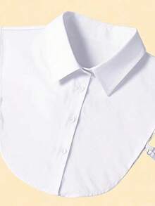 1pc Women's Casual Versatile Detachable Fake Collar - White - View 4