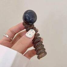 時尚百搭波點電話線髮夾，可愛女孩馬尾髮圈，髮飾配件 - 彩色 - 查看 30